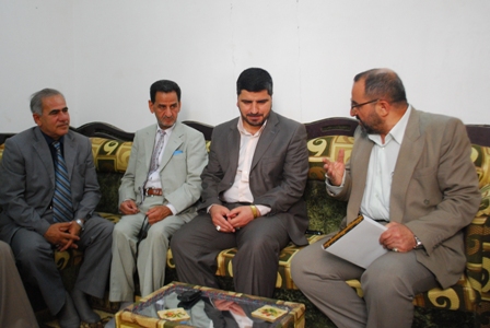 النائب الحسناوي يستقبل وفد الجامعة