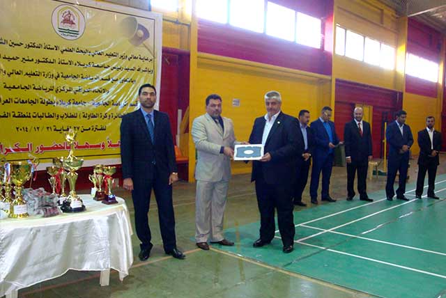 اختتام بطولة الجامعات العراقية لكرة الطاولة والريشة الطائرة لمنطقة الفرات الأوسط