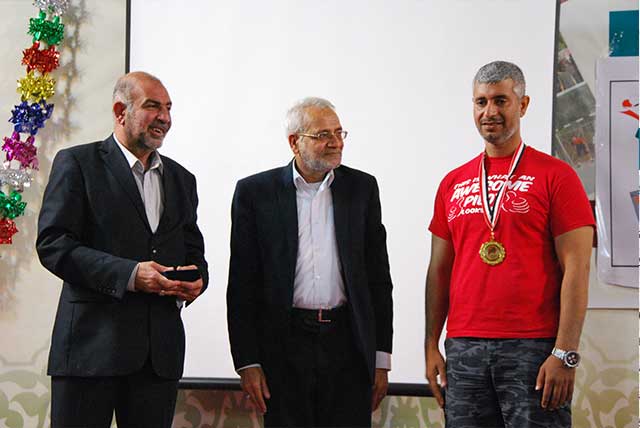 جامعة أهل البيت(ع) تحتفي بالمظلي العراقي  فريد لفتة 