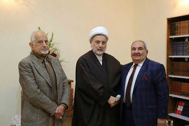 السيد النائب الاول لرئيس مجلس النواب الشيخ الدكتور همام حمودي يلتقي مع السيد مساعد رئيس الجامعة ا.د لبنان هاتف الشامي