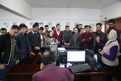 تمهيداً لدخول بلاط صاحبة الجلالة...   طلبة قسم الصحافة يزورون جريدة الصباح