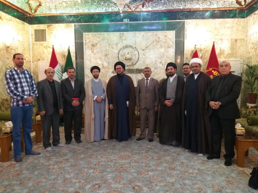 زيارة ممثل نقابة الاكاديميين العراقيين  في جامعة اهل البيت عليهم السلام الى العتبة الحسينية المقدسة