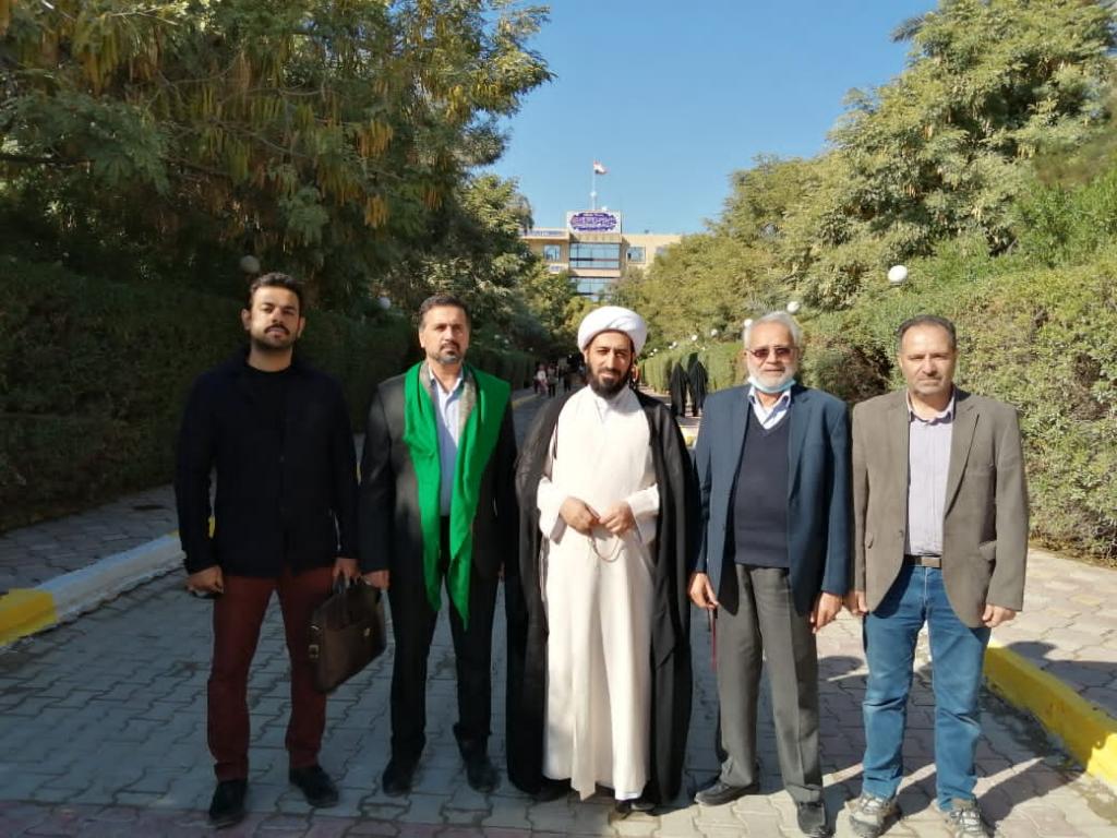 وفد مجموعة قنوات الامام الحسين عليه السلام يزور جامعة اهل البيت عليهم السلام 