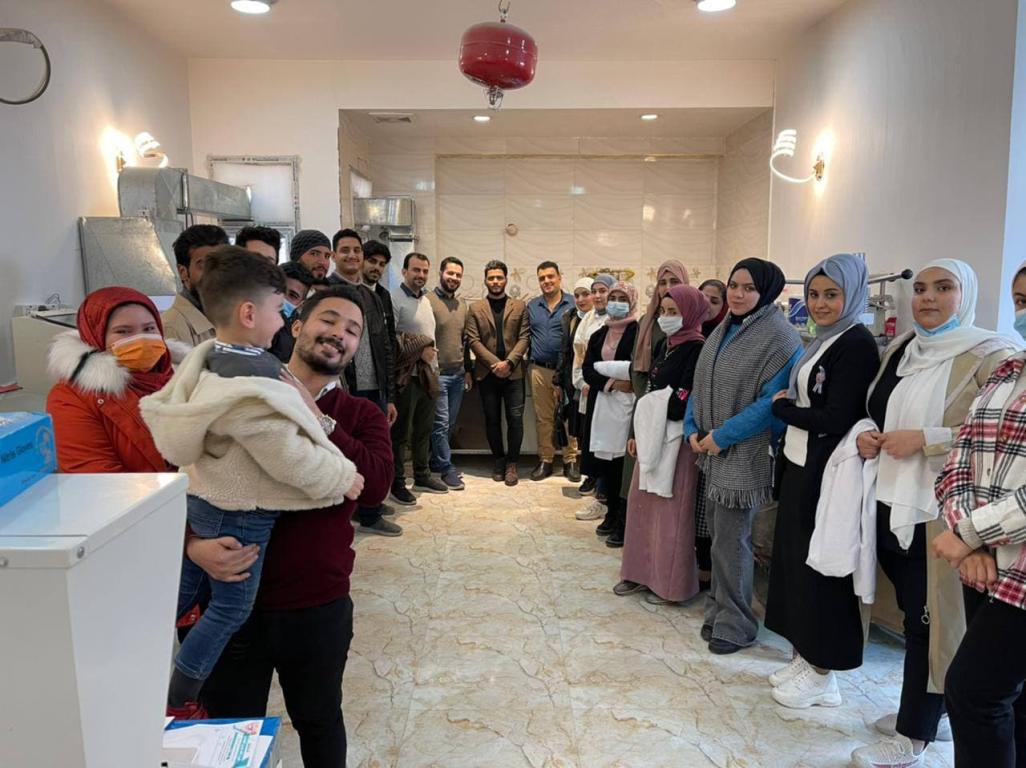 سفره علميه لطلبة المرحلة الخامسة لمختبر نموذجي لصناعة الاسنان