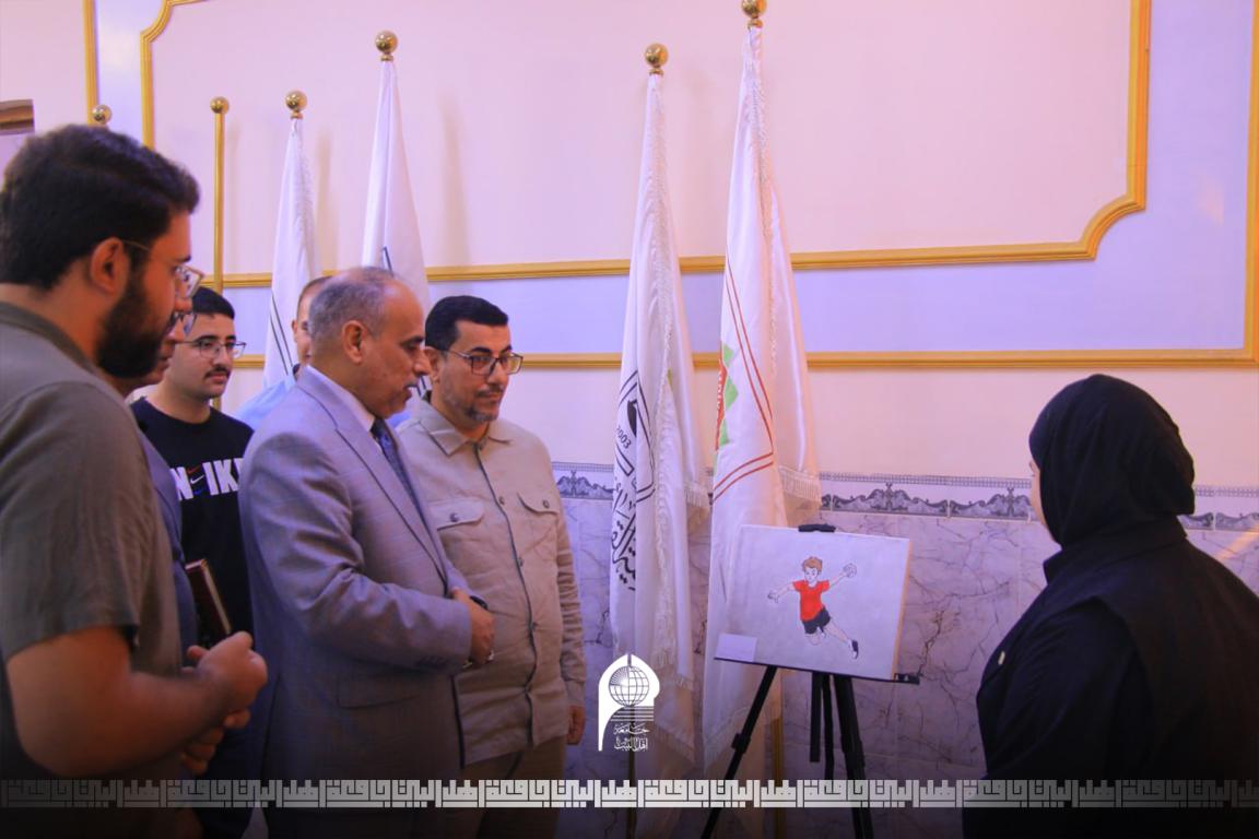 كلية التقنيات الصحية والطبية تقيم معرضاً فنياً للرسم