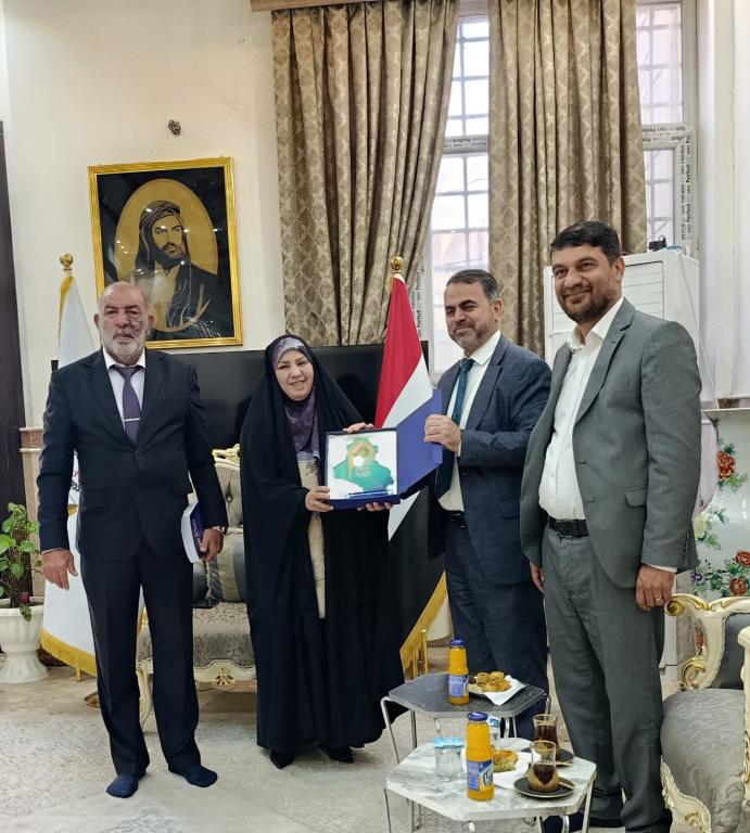 زيارة وفد من جامعة أهل البيت عليهم السلام إلى سيادة النائب ابتسام الهلالي